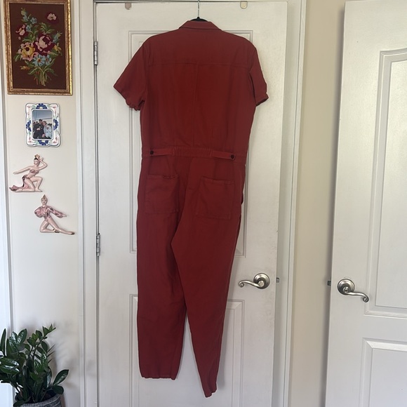 Like new Outerknown S.E.A. Jumpsuit in Henna - Picture 4 of 10